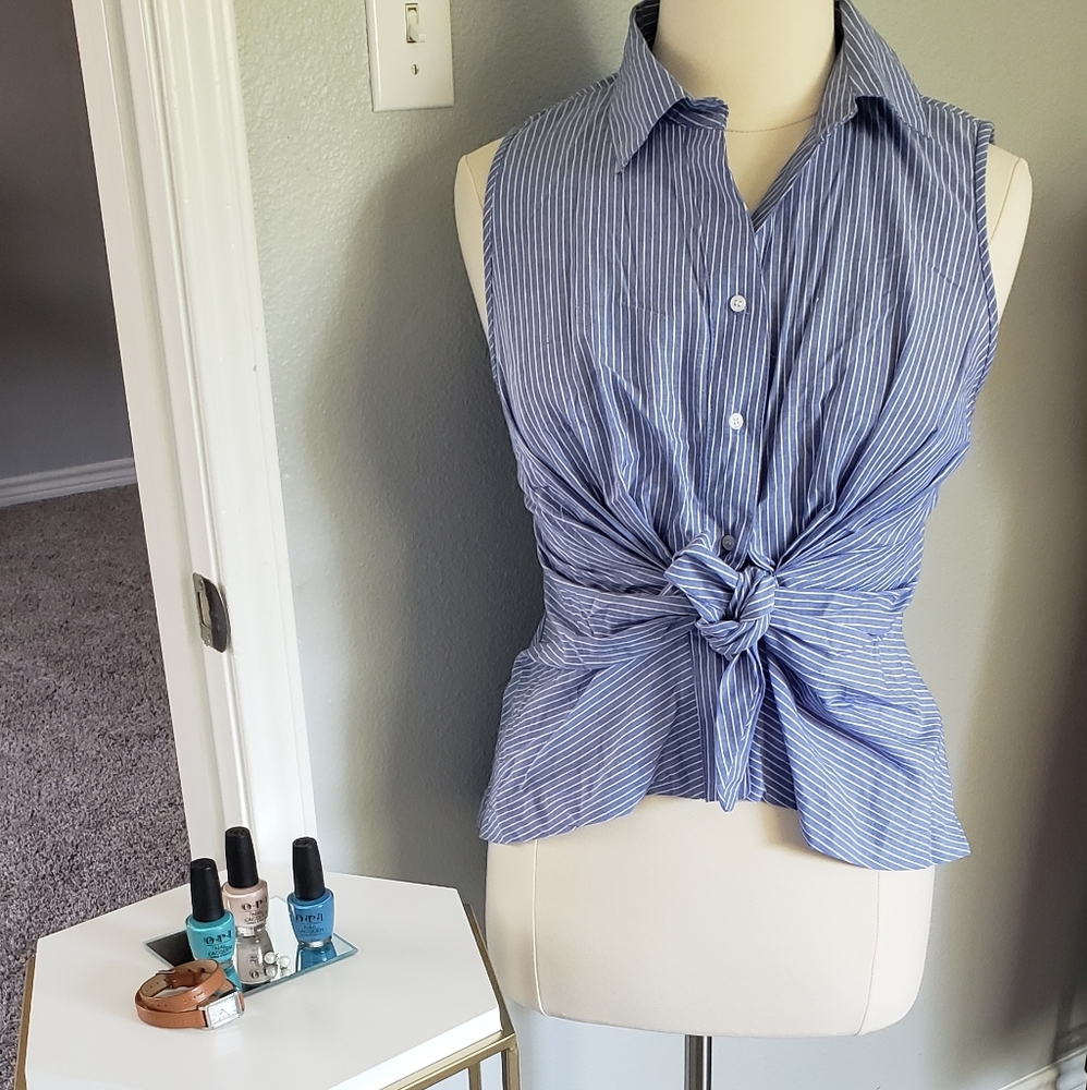 Striped Sleeveles Top - XL